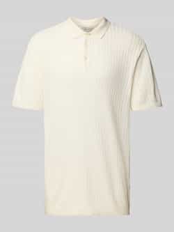 Casual friday Regular fit poloshirt met structuurmotief model 'Karl'