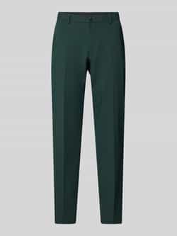 S.Oliver BLACK LABEL Tapered fit pantalon met persplooien model 'Pure Flex'