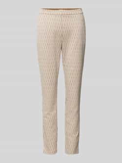 Christian Berg Woman Slim fit stoffen broek met elastische band