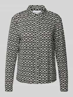 Comma Blouseshirt van een mix van viscose en elastaan met knoopsluiting