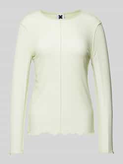 Karo Kauer Shirt met lange mouwen en geschulpte zoom