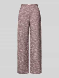 Ichi Wide leg broek in bouclélook model 'KATE'