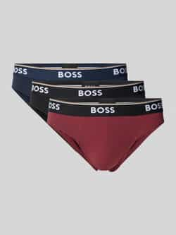 Boss Slip met elastische band met label in een set van 3 stuks