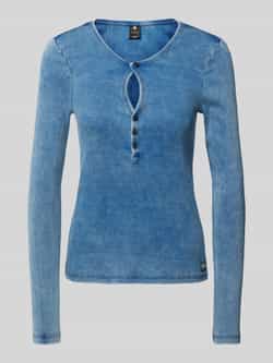 G-Star Raw Slim fit shirt met lange mouwen en druppelvormige hals