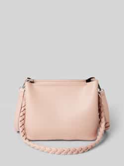 Seidenfelt Handtas in leerlook model 'MELBU'