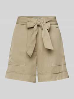Guess Regular fit korte broek met strikceintuur model 'NEW NINA'