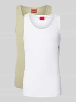 HUGO underwear Tanktop Twin Pack met merketiket in contrastkleur (set 2-delig)