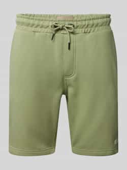 Blend Korte regular fit sweatshorts met labelpatch