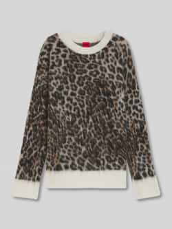 HUGO Loose fit gebreide pullover met alpaca model 'SERATU'