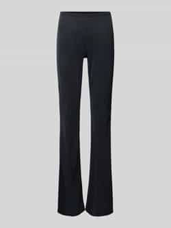 Weekday Flared cut stoffen broek met elastische band model 'Bea'
