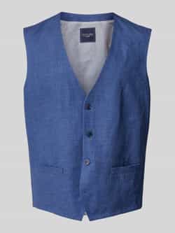 Christian Berg Men Gilet met strookzakken