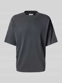 American vintage T-shirt met geribde ronde hals model 'FAZY'