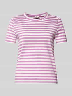 Q S by s.Oliver gestreept T-shirt lila wit