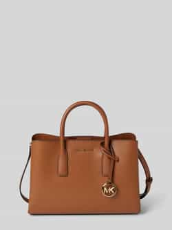 Michael Kors Tas van generfd leer met gouden studs Brown Dames