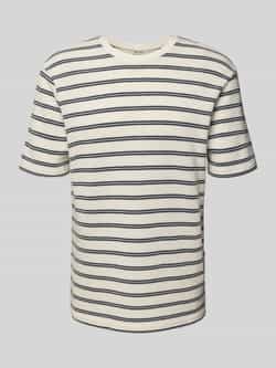 Only & Sons T-shirt met geribde ronde hals model 'IAN'