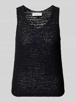 Marc O'Polo Gebreide top slim Black Dames