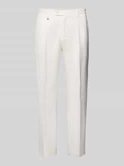 Antony Morato Regular fit linnen broek met bandplooien