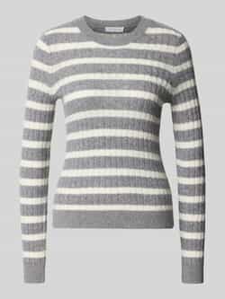 Christian Berg Woman Gebreide pullover van kasjmier met ronde hals
