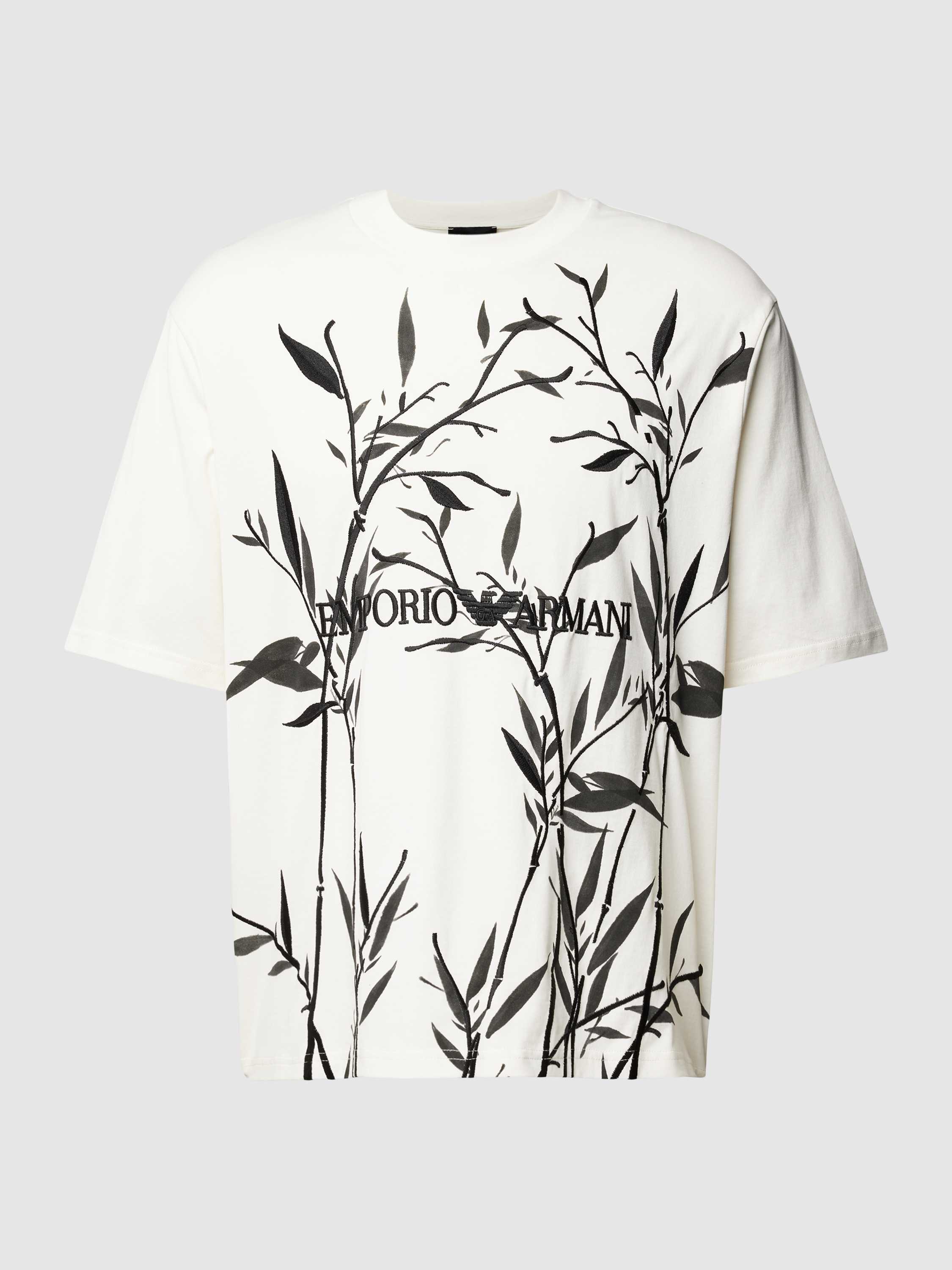 Emporio Armani T-shirt met labelopschrift