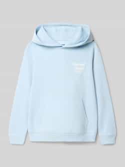 jack & jones Hoodie met labelprint en kangoeroezak