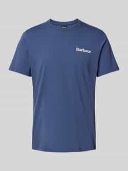 Barbour T-shirt met labelprint