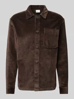 Knowledge Cotton Apparel Corduroy jack met borstzak