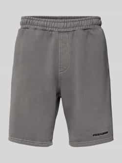 Pegador Regular fit sweatshorts met labelstitching