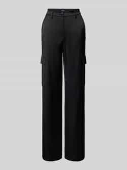 Gardeur Straight leg stoffen broek met cargozakken model 'Faja'