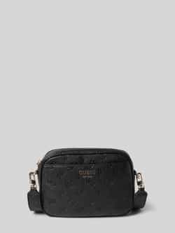Guess Schoudertas met structuurmotief met label model 'VIKKY'