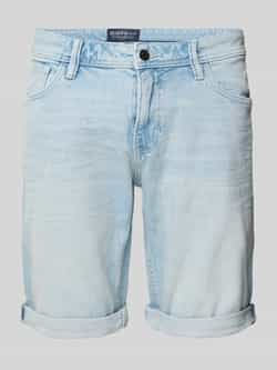 Tom Tailor Denim Slim fit bermuda van katoenmix model 'PIERS'