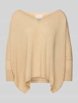 Kujten Oversized gebreide pullover met 3 4-mouwen model 'MINIE'