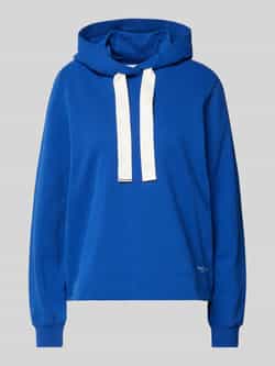 Marc O'Polo Relaxed fit hoodie van puur katoen met gepeacht oppervlak