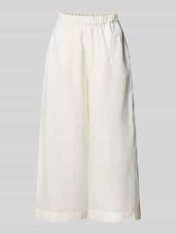 MM Wide leg linnen broek met elastische band model 'MINNIE'