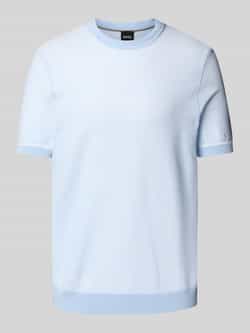 Boss T-shirt in gebreide look model 'Jianfranco'