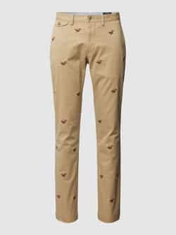 Polo Ralph Lauren Stretch slim fit chino met klepzak model 'BEDFORD'