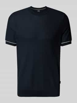 Boss T-shirt in gebreide look model 'Jianfranco'