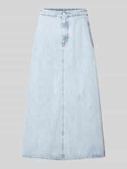 Marc O'Polo Jeans midi rok uitlopend Blue Dames