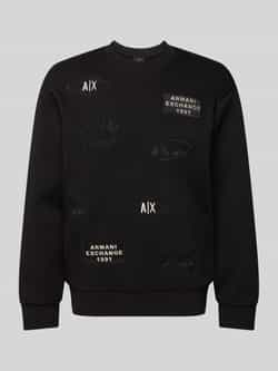 Armani Exchange Sweatshirt met labelpatches