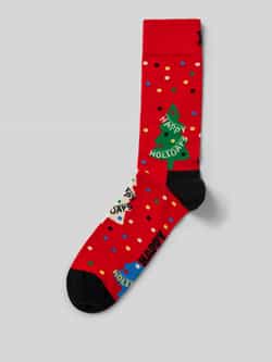 Happy Socks Sokken met motiefstitching