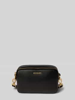 Bogner Schoudertas van leer met labelapplicatie model 'wallis avy'