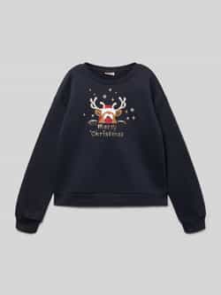 Only Regular fit sweatshirt van een mix van katoen en viscose model 'YDA LIFE XMAS'