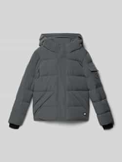 CARS JEANS Regular fit gewatteerd jack met logo-applicatie model 'Camden'