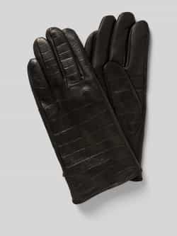 JOOP! Collection Handschoenen van lamsnappa met labeldetail