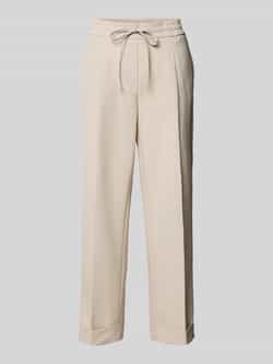 Opus Stoffen broek met persplooi model 'Melosa'