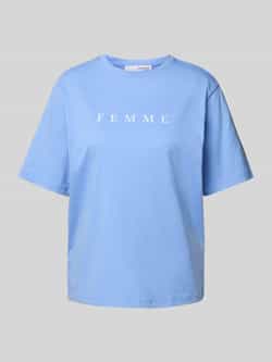 Selected Femme Oversized T-shirt met labelprint model 'VILJA'