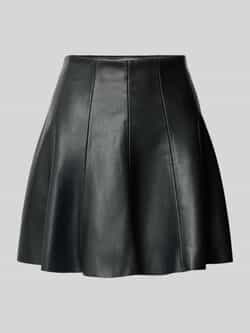 Rich & Royal Minirok in leerlook met ritssluiting