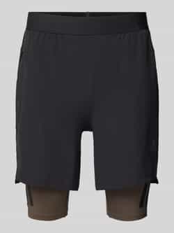 Adidas Training Slim fit double layer korte broek met labelprint model 'Power 2in1'