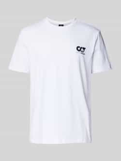AlphaTauri T-shirt met labelprint model 'JOTTA'