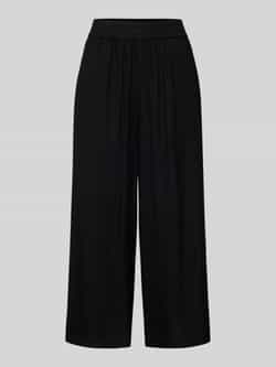 Pieces Loose fit culotte van een mix van viscose en linnen model 'PIA'