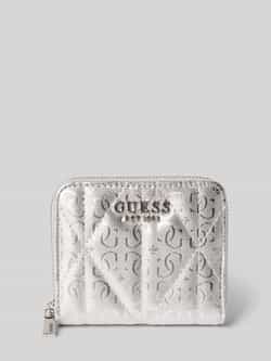 Guess Portemonnee met all-over reliëflogo model 'Aldina'